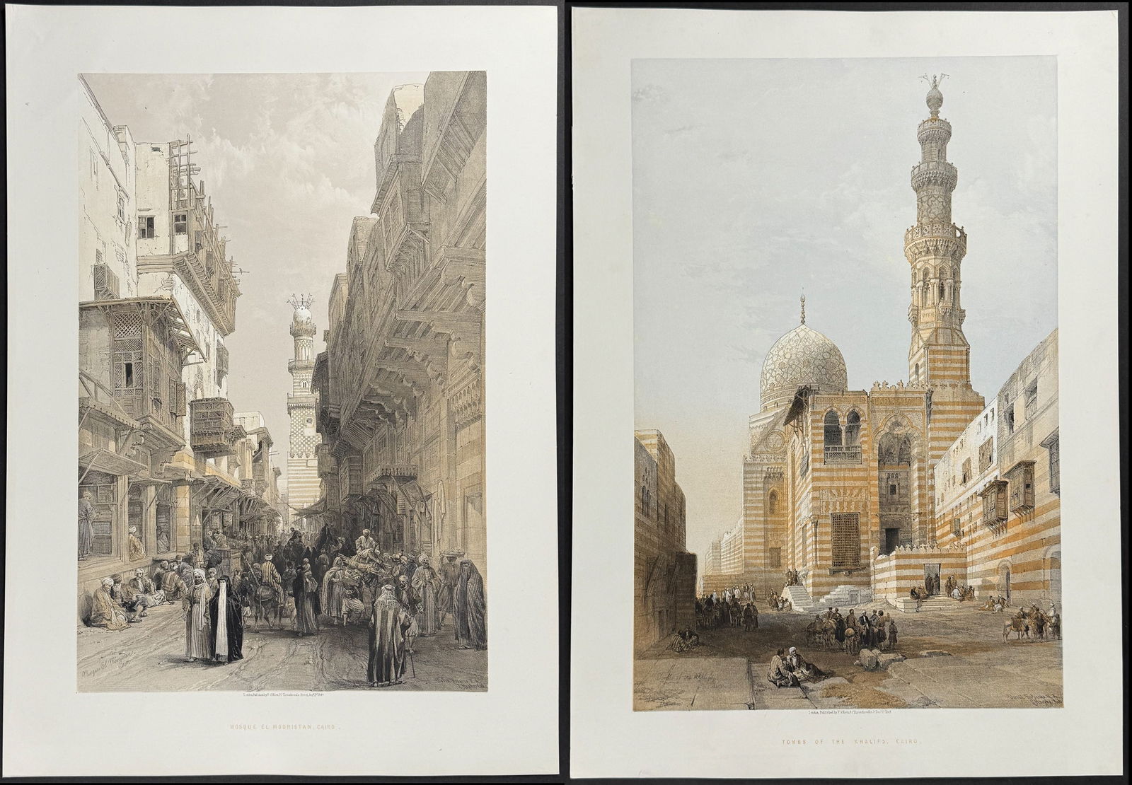 David Roberts - 4 Lithographs of Views of Cairo, Egypt (1 of 5)