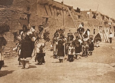 Edward Curtis - Fiesta of San Estevan - Acoma