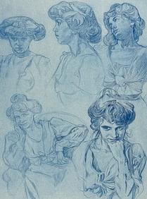 Mucha, Folio - Illustrations of Women. 22