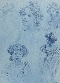 Mucha, Folio - Illustrations of Women. 21