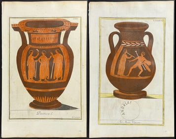 Passeri - 6 Etruscan Vase or Urn Engravings