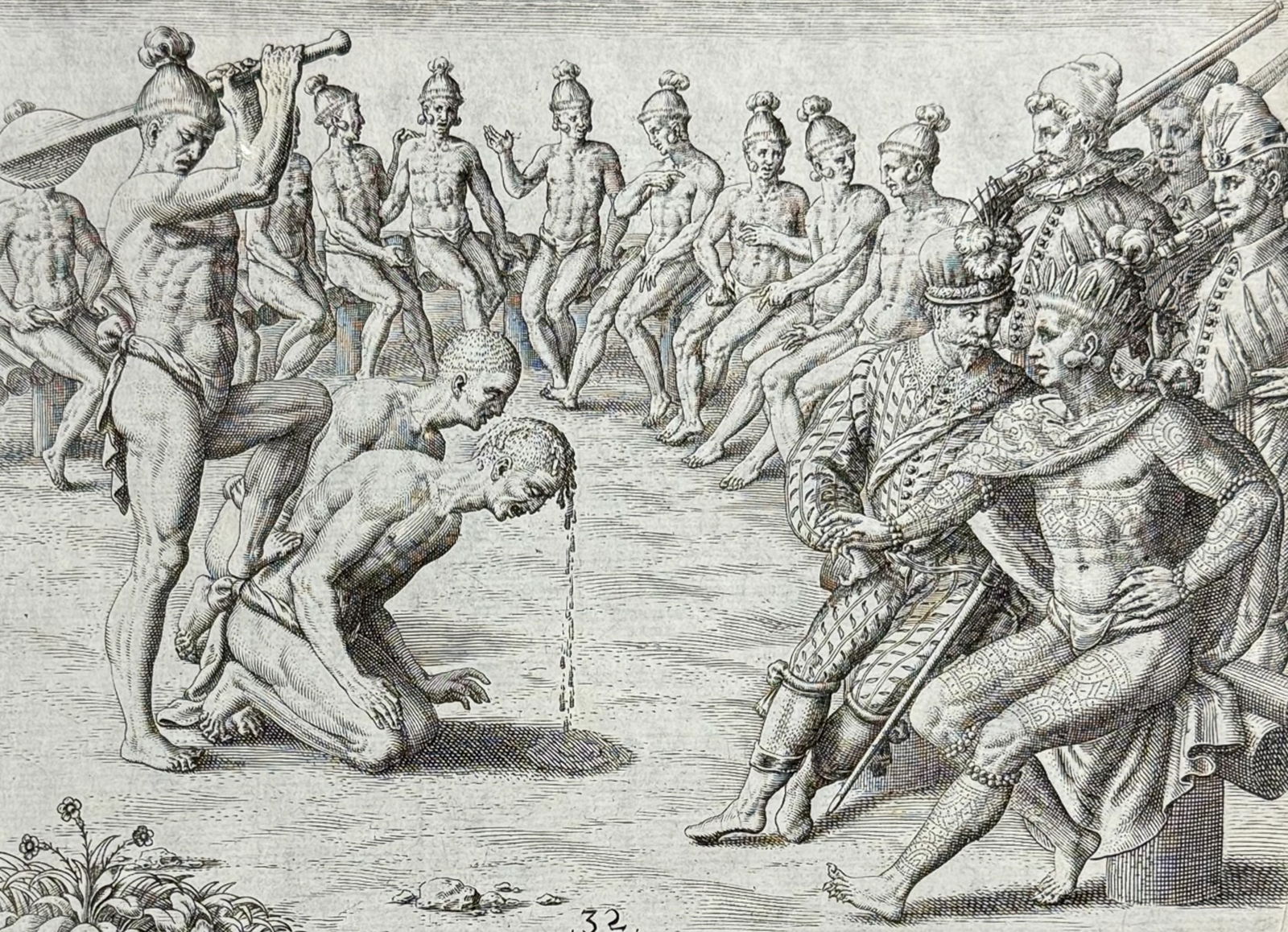 De Bry - Florida - How watchmen are punished for sleeping at their posts (1 of 2)