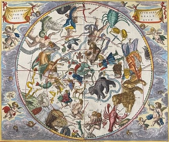 Cellarius - Celestial Chart of the Constellations of the Northern Hemisphere [Haemisphaerium
