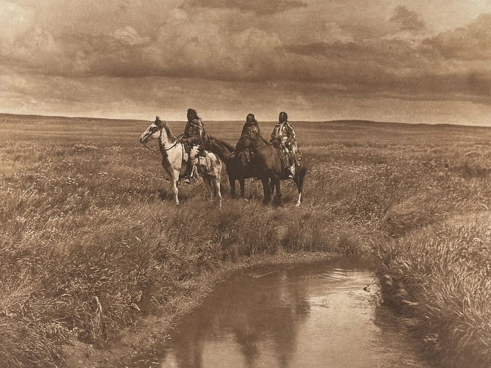 Edward Curtis, Folio - The Three Chiefs - Piegan (1 of 2)