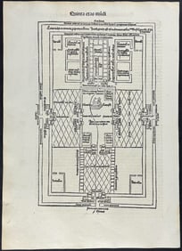 Schedel, pub. 1493 - Architectural Plans for Solomon's Temple