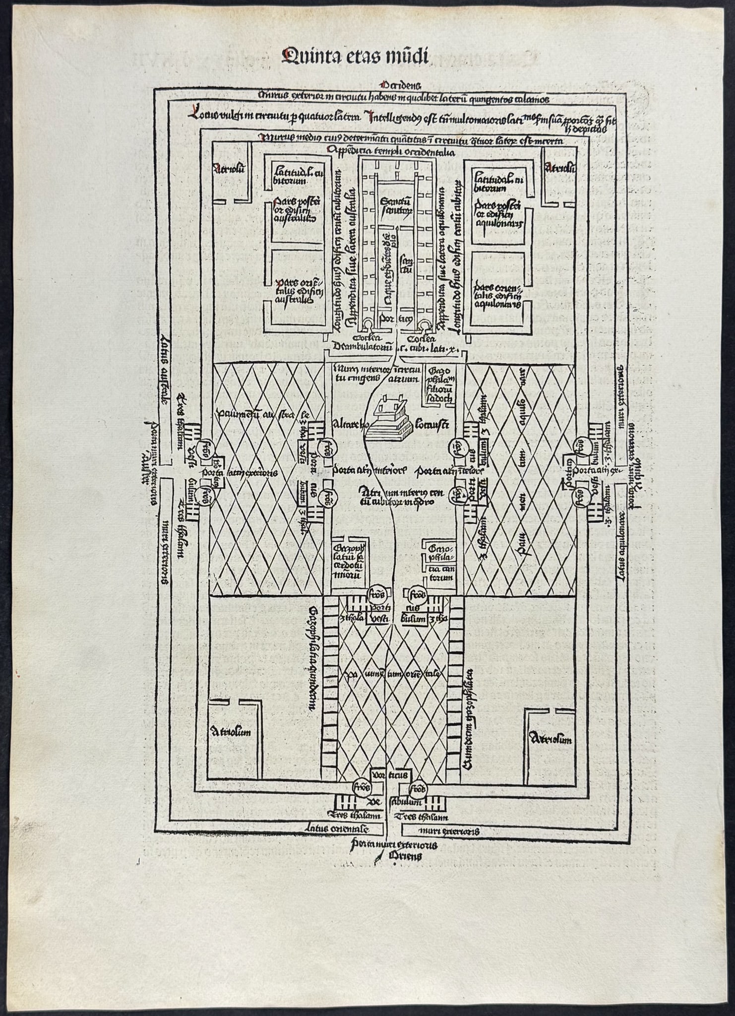 Schedel, pub. 1493 - Architectural Plans for Solomon's Temple