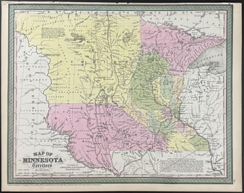 Mitchell - Map of Minnesota Territory