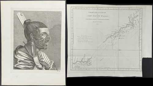 Captain Cook - 6 Native People & Scenic Engravings