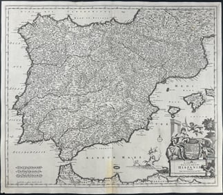 De Wit - Map of Spain & Portugal