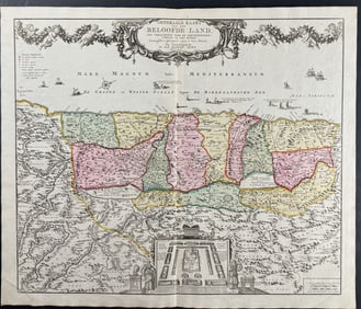 Elwe - Map of the Holy Land (Inset of Jerusalem)