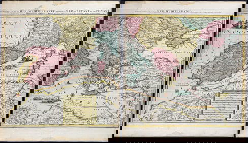 Mortier - Pair: Chart of the Mediterranean Sea
