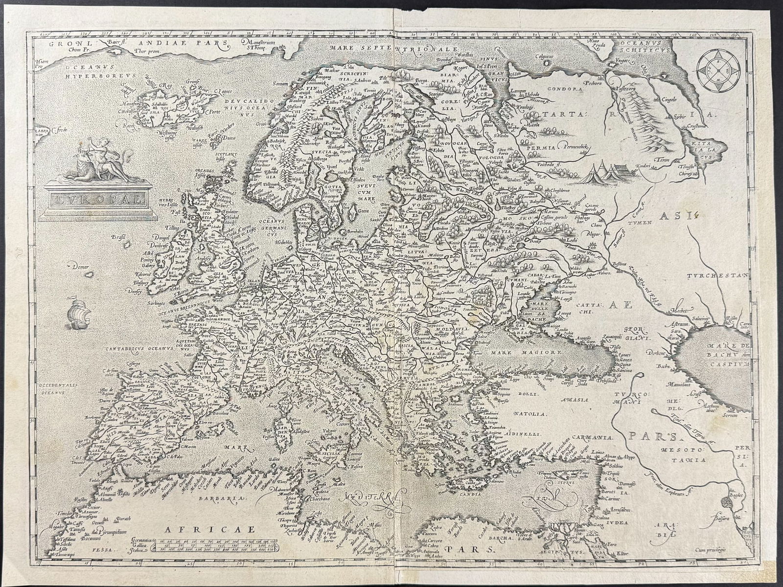 Ortelius, pub. 1575 - Map of Europe (1 of 1)
