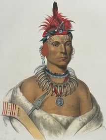 McKenney & Hall, Folio - Chono-Ca-Pe, An Ottoe Chief