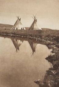 Edward Curtis, Folio - At the Water's Edge - Piegan