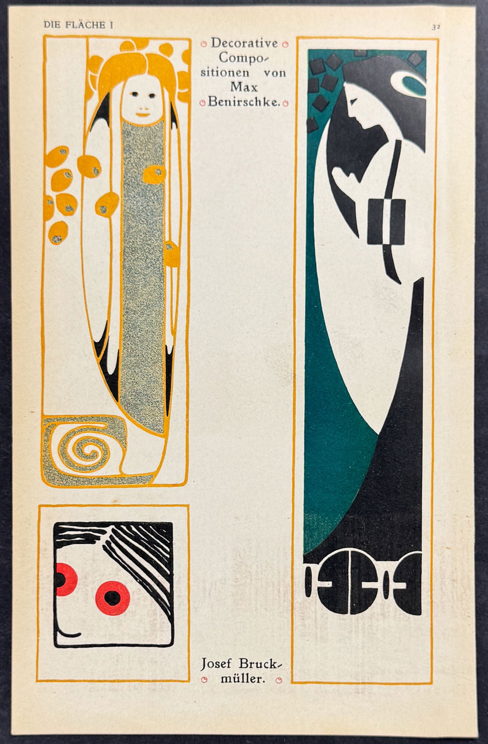 Die Flache - People - Art Pochoir Illustrations by Max Benirschke & Josef Bruckmuller (1 of 1)