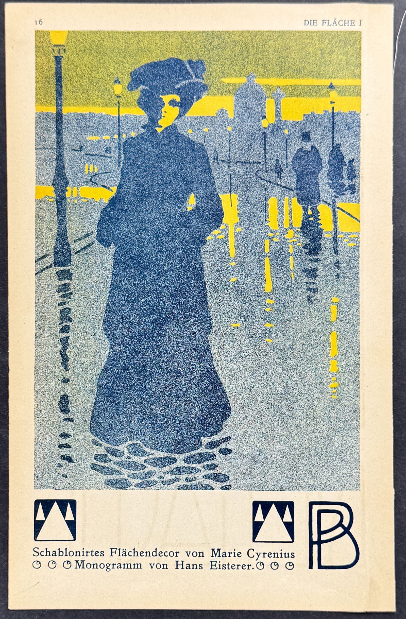 Die Flache - Woman - Art Pochoir IllustrationMarie Cyrenius & Hans Eisterer (1 of 1)