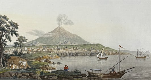 Hamilton - View of Mount Etna from Catania. 36