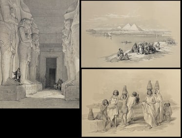 David Roberts - 15 Lithographs of Egypt, Holy Land