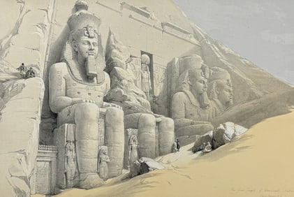 David Roberts - The Great Temple of Aboo Simble, Nubia
