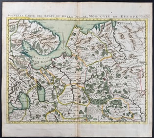Chatelain - Map of Russia (in Europe)