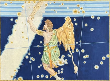 Bayer - Constellation: Orion, Hunter with Lion Skin