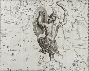 Hevelius - Constellation Chart: Orion