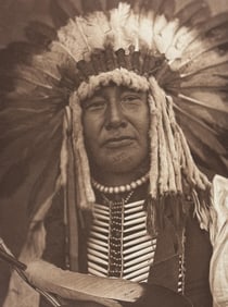 Edward Curtis, Folio - Yellow Owl - Mandan