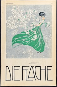 Die Flache - Woman - Art Pochoir Illustration, Cover