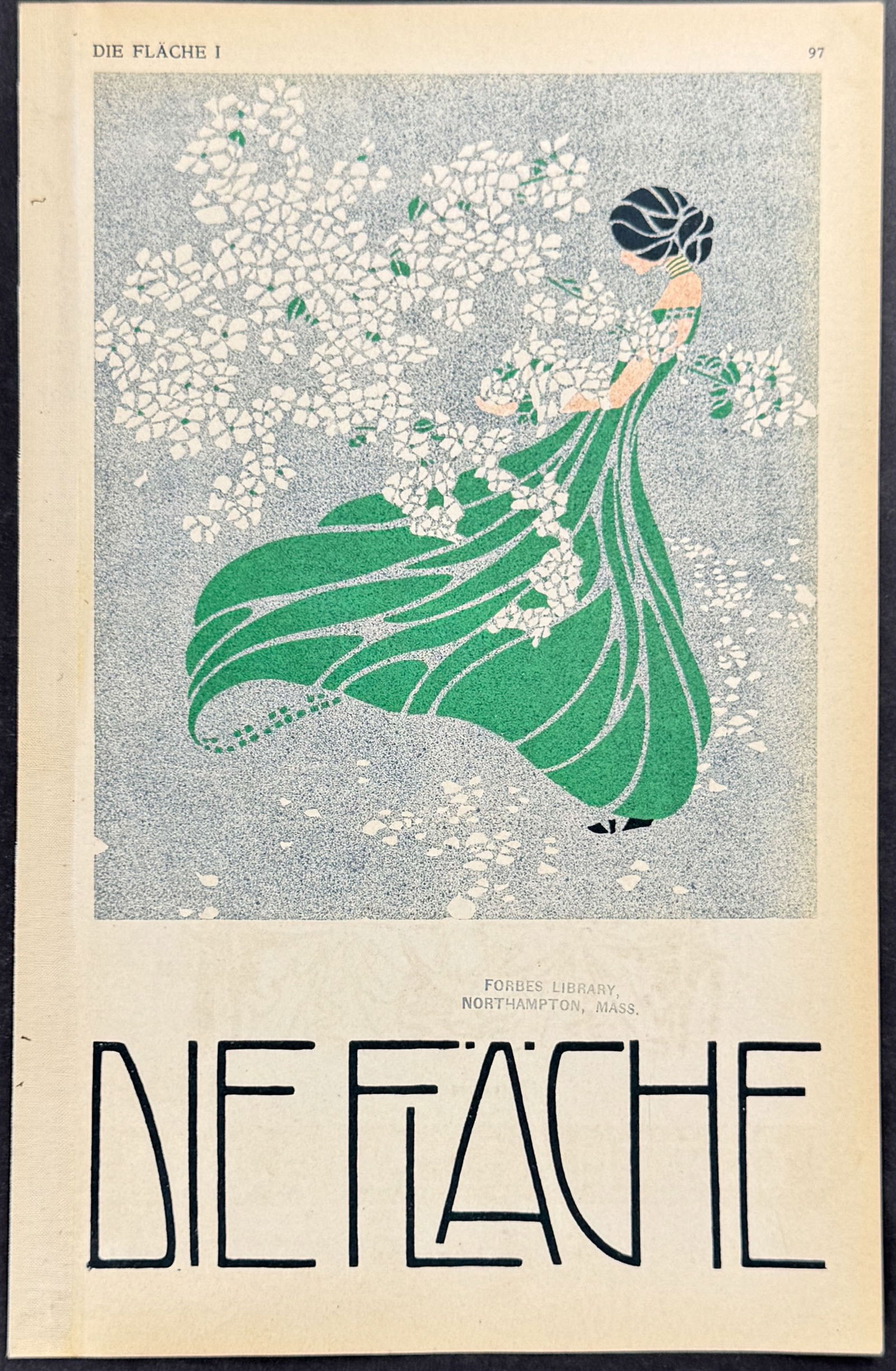 Die Flache - Woman - Art Pochoir Illustration, Cover (1 of 1)