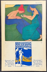 Die Flache - Women - Art Pochoir Illustration by Alex. Hartmann