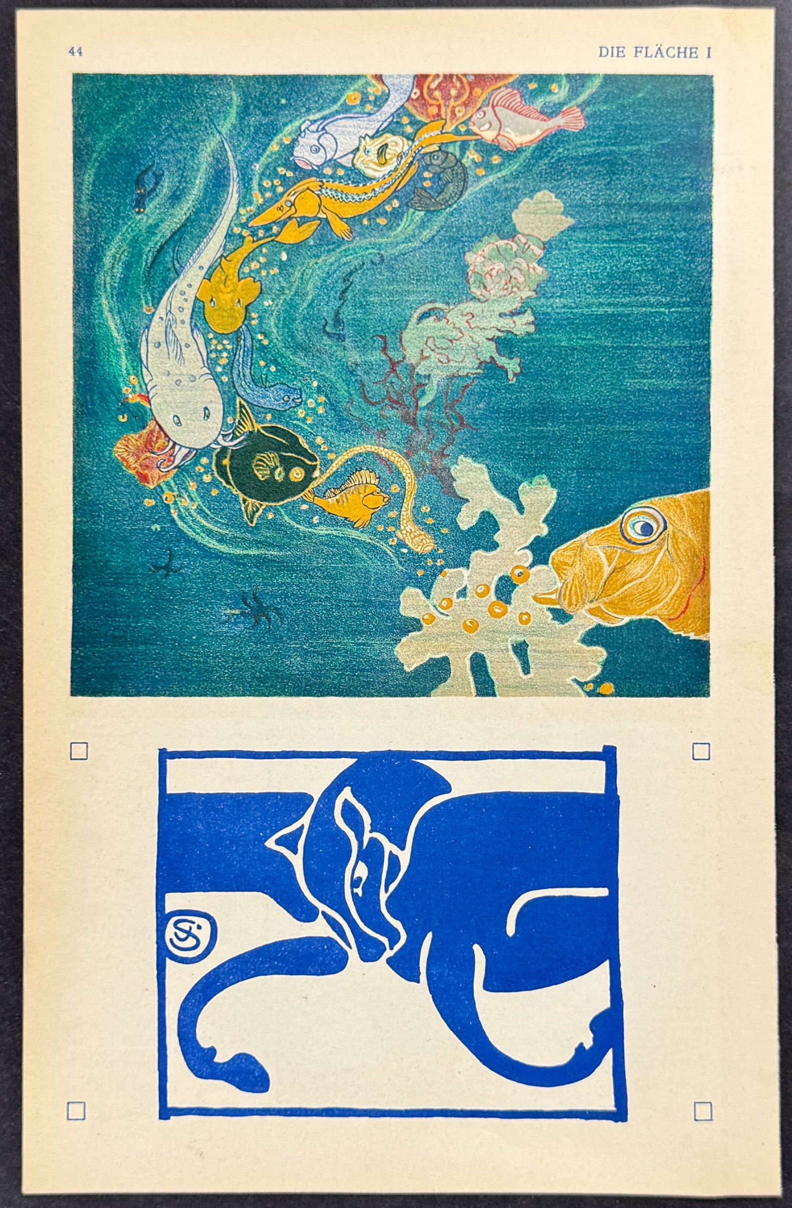 Die Flache - Fish, Horse - Art Pochoir Illustrations (1 of 1)