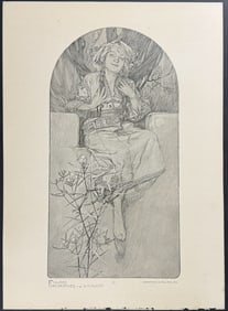 Mucha, Folio - Illustration of Woman. 17