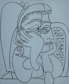 After Pablo Picasso - Femme accoudee (Woman on her back)