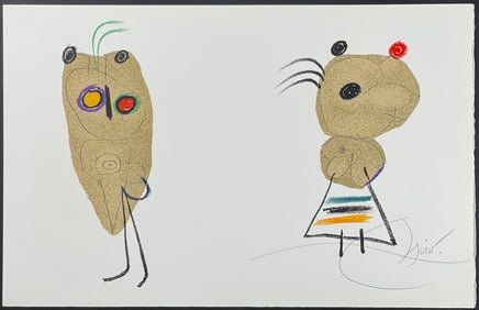 Miro, Rare, Signed - Illustration of the Childhood of Ubu
