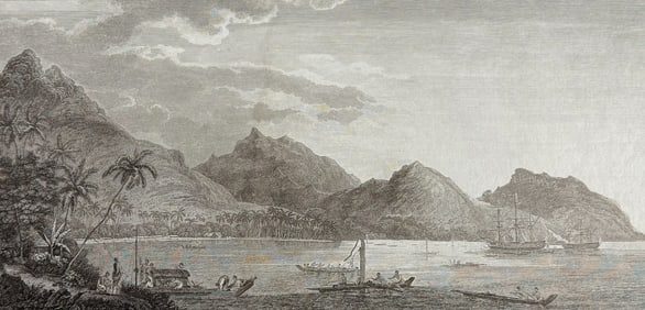 Captain Cook, Folio - A View of Huaheine. 31