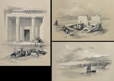 David Roberts - 14 Lithographs of Egypt, Holy Land