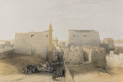 David Roberts - Grand Entrance to the Temple of Luxor