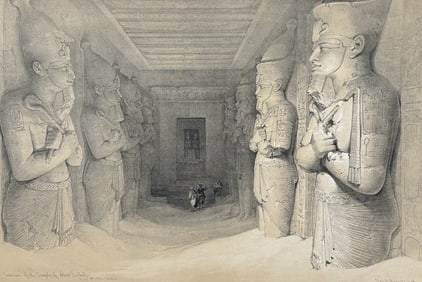 David Roberts - Interior of the Temple of Aboo Simbel