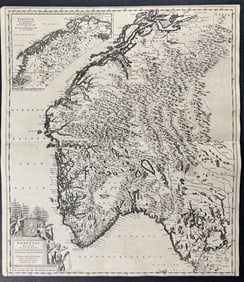 De Wit - Map of Norway & Sweden