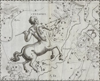 Hevelius - Constellation Chart: Centaurus
