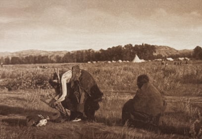 Edward Curtis - Offering Pipe to the Skull - Cheyenne
