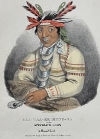 Lewis - Caa-Taa-Ke Mung-Ga or the Speckle'd Loon, A Miami Chief