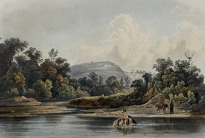 Karl Bodmer - Washinga Sahba's Grave on Blackbirds Hill. 12
