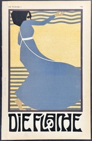 Die Flache - Woman - Art Pochoir Illustration, Cover. 129