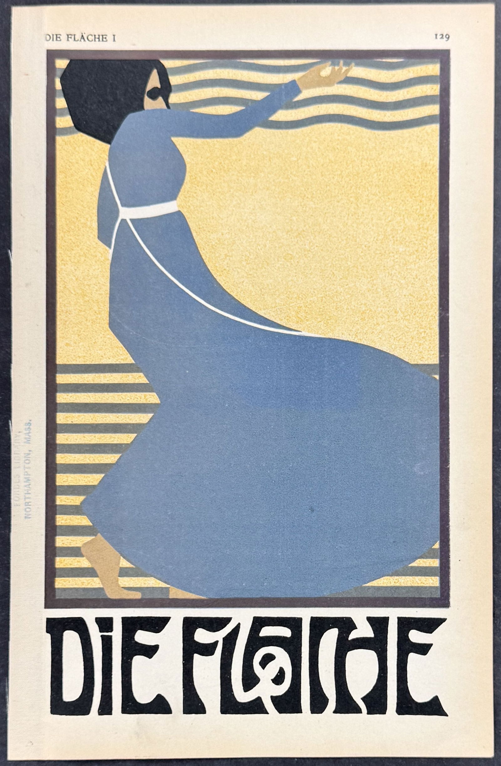 Die Flache - Woman - Art Pochoir Illustration, Cover. 129 (1 of 1)