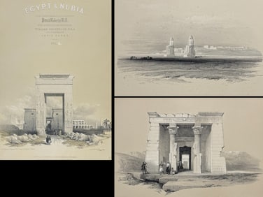 David Roberts - 15 Lithographs of Egypt, Holy Land