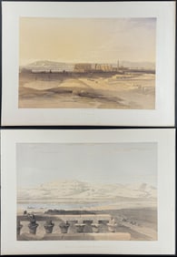 David Roberts - Pair of Lithographs of Egypt, Holy Land