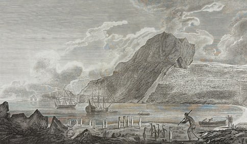 Captain Cook, Folio - A View of Christmas Harbour, in Kerguelen's Land. 4