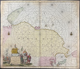 Keulen, Rare - Map of the Northeast Coast of Asia