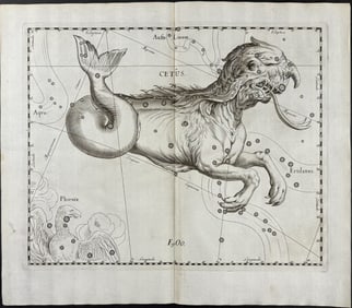 Hevelius - Constellation Chart: Cetus